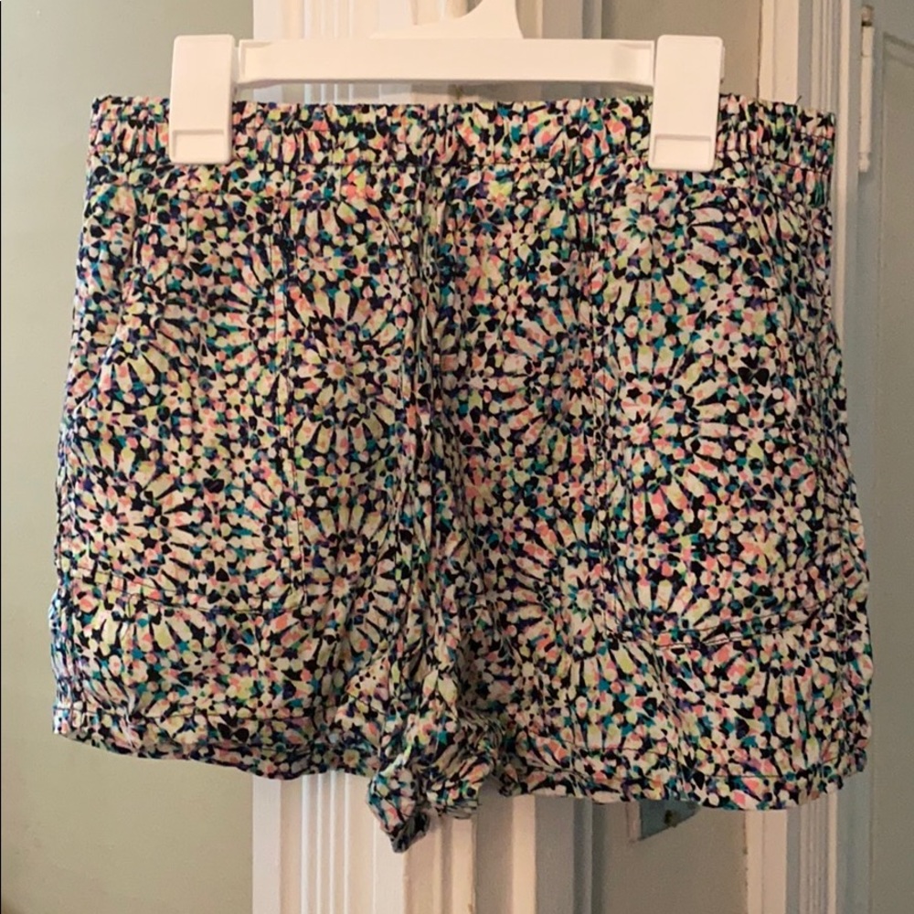 Multi-colored festival shorts